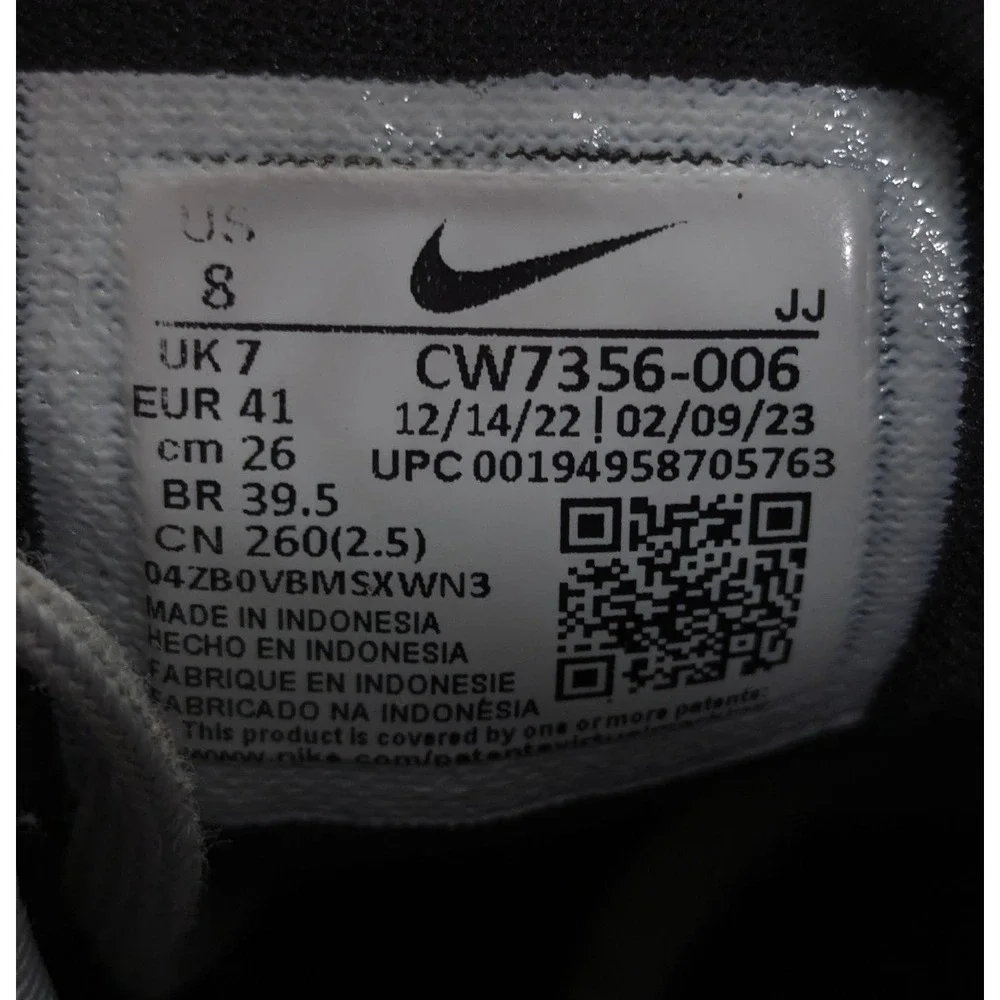 Mens Nike Air Zoom Pegasus 38 Black Wolf Gray Running Shoes CW7356-006 Size 8